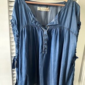 We The Free Indigo Tunic Top